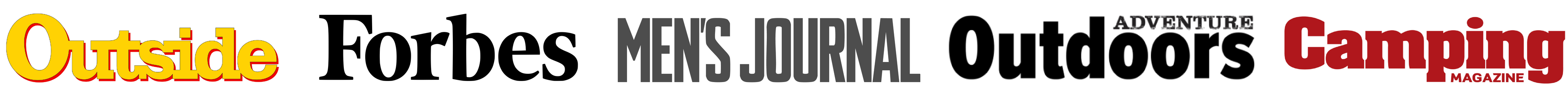 As seen in Outside, Forbes, Men's Journal, Adventure Outdoors and Camping Magazine